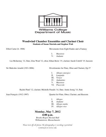 0507 Clarinet Program DRAFT copy