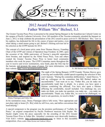 2012 Award Presentation Honors Father William "Bix" Bichsel, S.J.