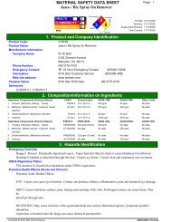 Jasco / Bix Spray On Remover MATERIAL SAFETY DATA ... - WM Barr