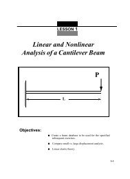 Linear and Nonlinear Analysis of a Cantilever Beam P - MSC Software