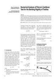 Numerical Analysis of Peirce's Cantilever Test for the Bending ...