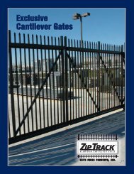 ZipTrack™ Aluminum Cantilever Slide Gate - Elite Fence Products, Inc