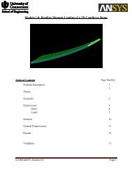 Module 1.8: Bending Moment Loading of a 3D Cantilever Beam