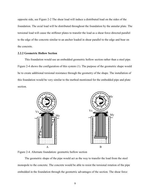 Alternative Support Systems for Cantilever - National Transportation ...