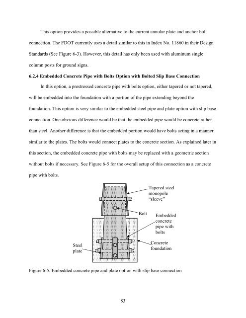 Alternative Support Systems for Cantilever - National Transportation ...