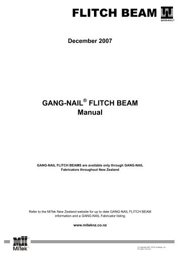 FLITCH BEAM - Pre-nail Home