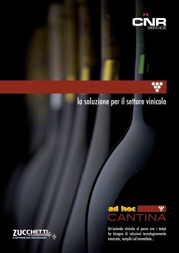 Brochure Ad Hoc Cantina - CNR Service srl