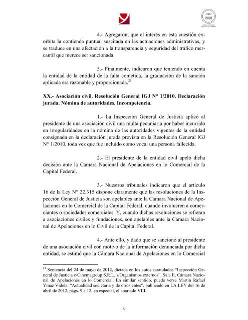 Actualidad Societaria Abril a Junio 2012 - ESTUDIO YMAZ Abogados