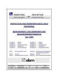 proyecto. memoria - Autoridad Portuaria de Pasajes