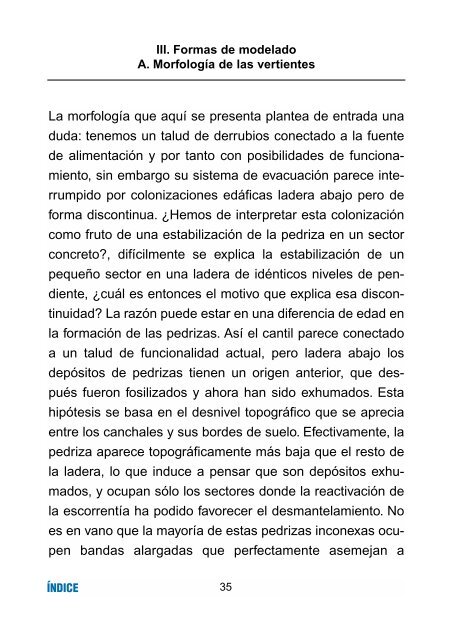 Estudio morfoclimático del Cabeçó d'Or - Publicaciones de la ...