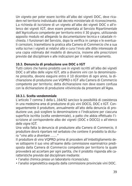 Adempimenti per l'attività vitivinicola [file .pdf] - Sardegna Agricoltura