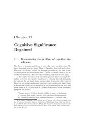 Cognitive Significance Regained - People