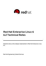 Red Hat Enterprise Linux 6 6.2 Technical Notes - Red Hat Customer ...