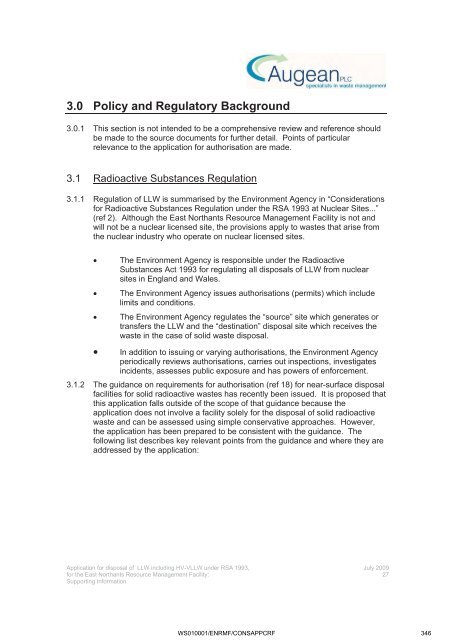 Appendix CRF - Part 3 - Northamptonshire County Council