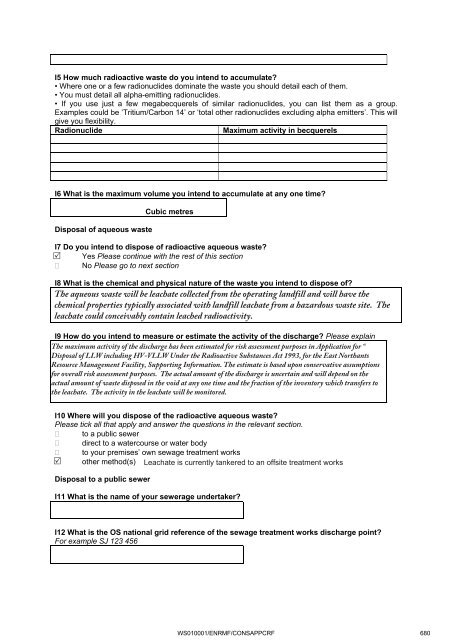 Appendix CRF - Part 3 - Northamptonshire County Council