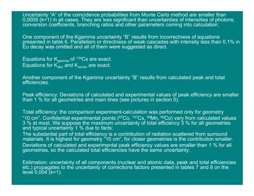 ICRM Gamma Spectrometry Working Group True summing ... - LNHB