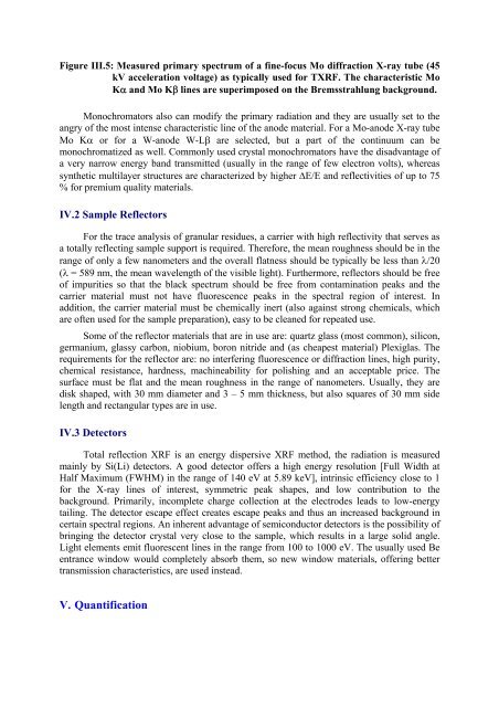 X-Ray Fluorescence Analytical Techniques - CNSTN : Centre ...