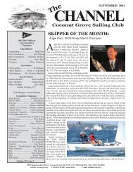 September 2003 - Coconut Grove Sailing Club
