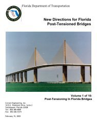 New Directions for Florida Post-Tensioned Bridges