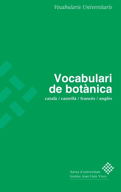 Vocabulari de botànica - Dipòsit Digital de la UB - Universitat de ...