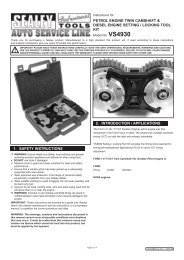 Petrol engine twin Camshaft & Diesel engine ... - Tooled-Up.com