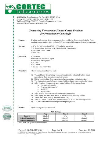 08-268 Comparing Ferrocoat to Similar Cortec Products for ...