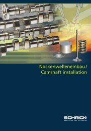 Nockenwelleneinbau / Camshaft installation - AVL SCHRICK GmbH