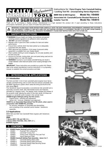 Instructions for - Tooled-Up.com