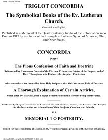 Download A Pdf Of The Boc The Book Of Concord