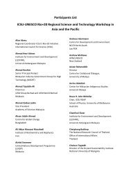 Participants list - International Council for Science