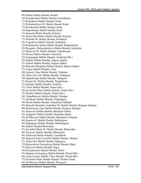 jalna district disaster management information database & disaster ...