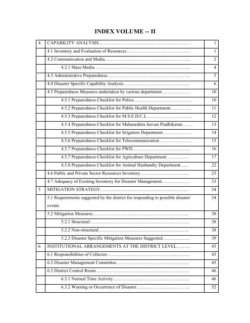 jalna district disaster management information database & disaster ...