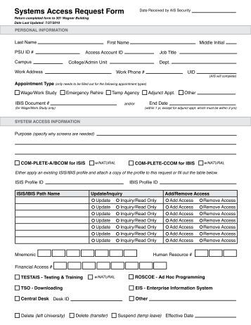 system access request form template ad 1143 system access request form template ad 1143