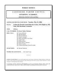chapter 24 special districts and commissions - Lafourche Parish ...