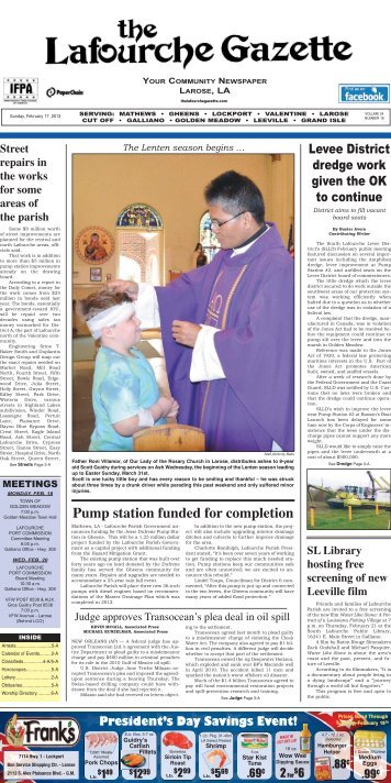 Sunday, February 17, 2013 - The Lafourche Gazette