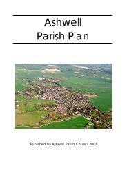 Ashwell Parish Plan - Ashwell, Hertfordshire