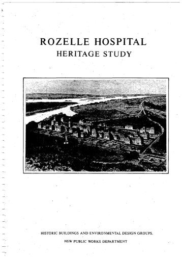 rozelle hospital heritage study - Callan Park 'your plan'