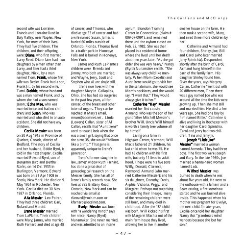 The Callans and McClarys, by John Edward Callan - Callanworld
