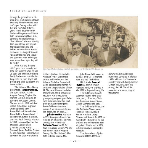 The Callans and McClarys, by John Edward Callan - Callanworld