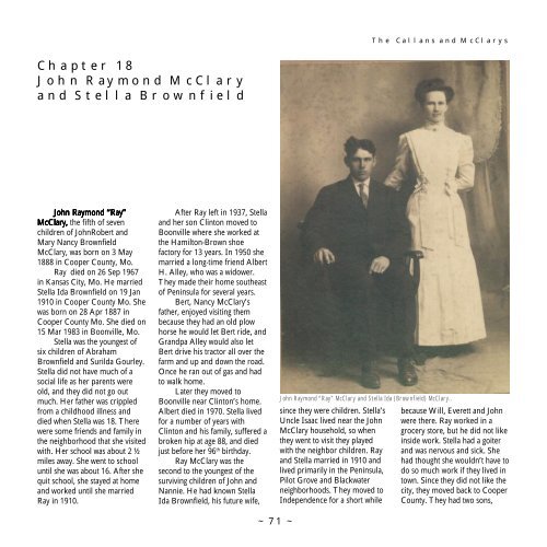 The Callans and McClarys, by John Edward Callan - Callanworld