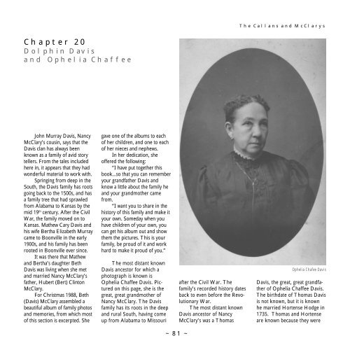 The Callans and McClarys, by John Edward Callan - Callanworld