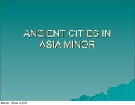 ANCIENT CITIES IN ASIA MINOR - SPUR