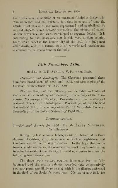 Vol 13 - Dumfriesshire & Galloway Natural History and Antiquarian ...