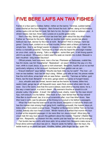 Story - Five & Twa - Bill Macmillan.wps - Church of Scotland