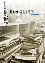 Einblick 03/2011 - Stiftung Tosam