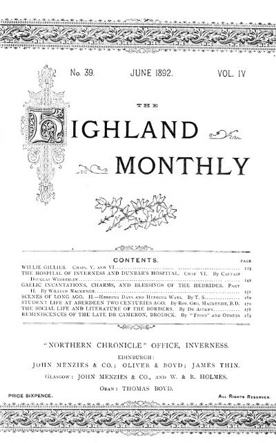 The Highland monthly - National Library of Scotland