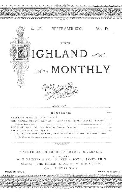 The Highland monthly - National Library of Scotland