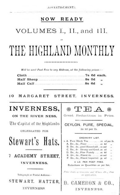 The Highland monthly - National Library of Scotland