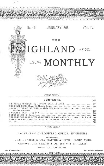 The Highland monthly - National Library of Scotland