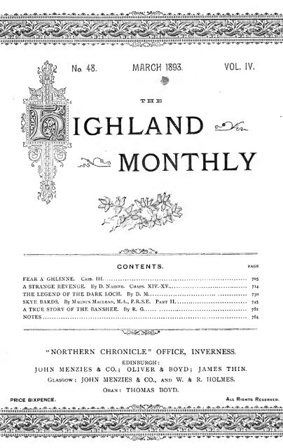 The Highland monthly - National Library of Scotland